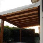 Pergole con copertura in tenda