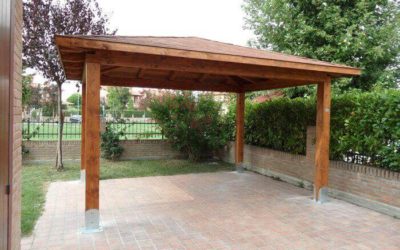 Gazebo in legno lamellare SU MISURA